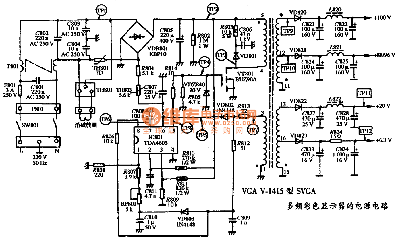 Ac Power Monitor Circuit Diagram Powersupplycircuit Circuit