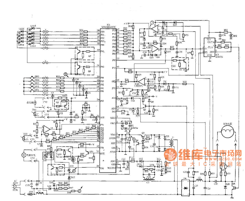 Induction Cooker Power Supply Circuit Diagram