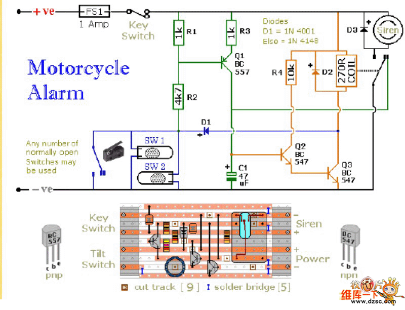 Motorcycle Horn Diagram