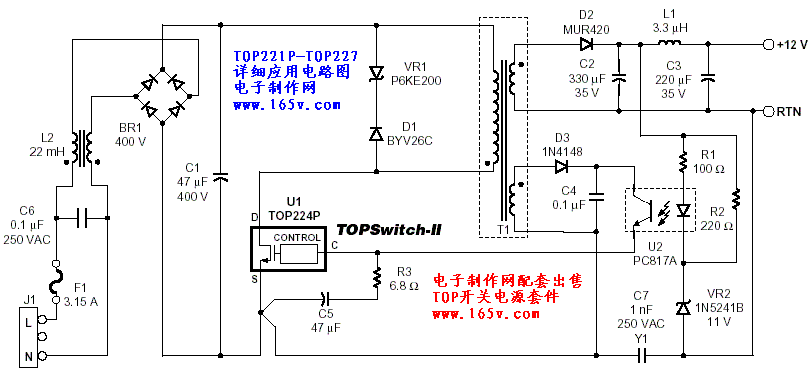 top227y datasheet Top222p datasheet.
