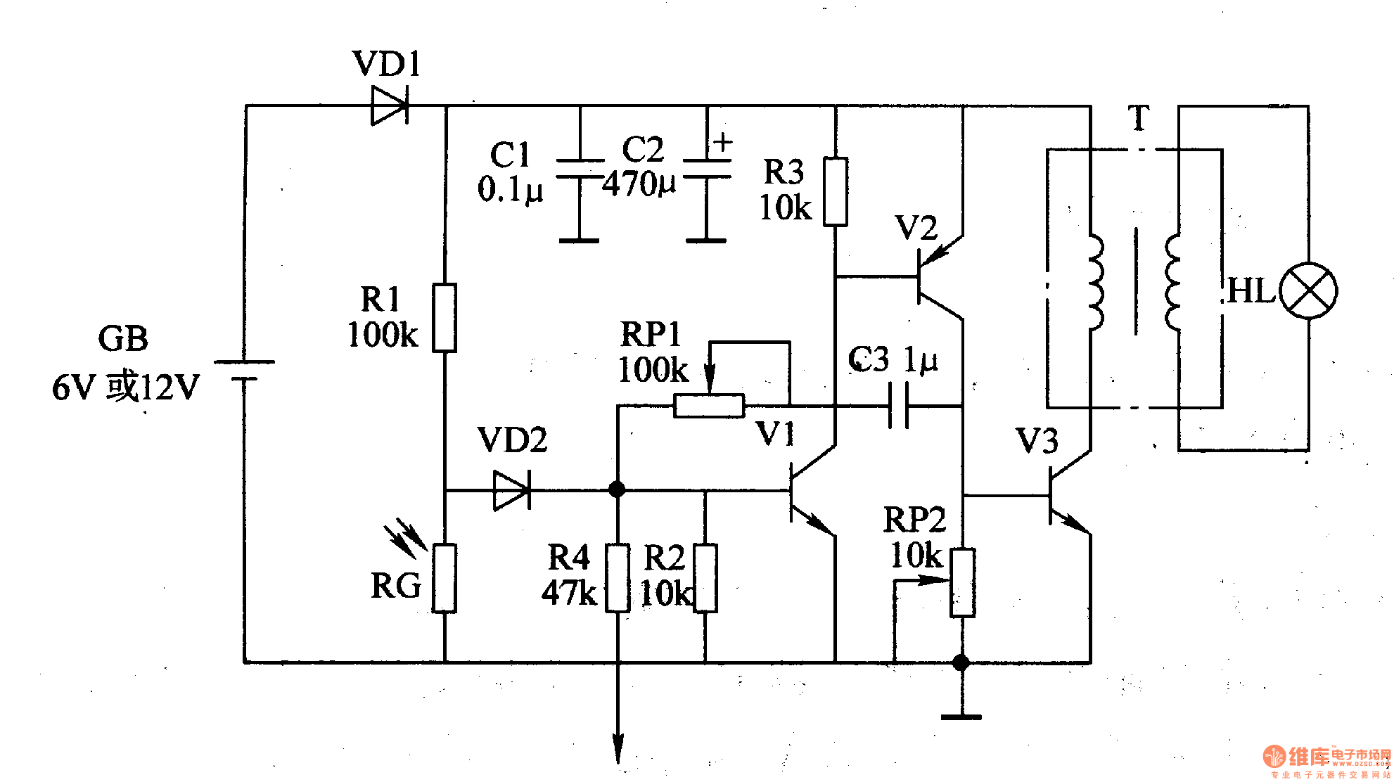 Vehicle flashing lights controller 6 Control_Circuit Circuit