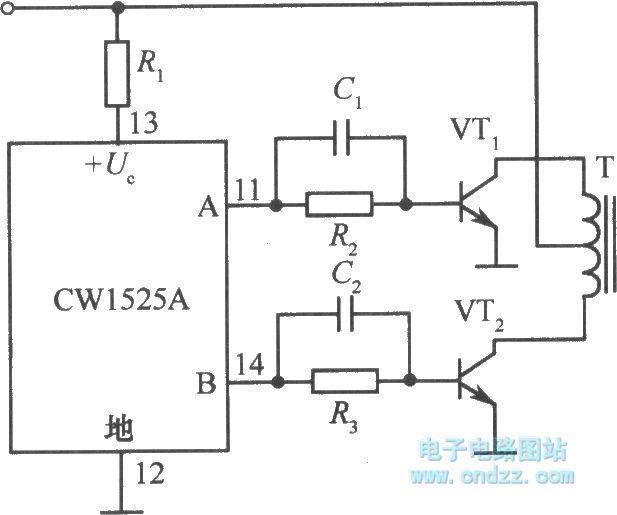 Halfbridge driver circuit of CWl525Adriven MOS tube Basic_Circuit
