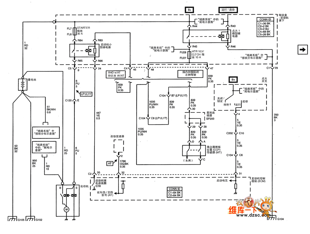 Shanghai GM Cadillac CTS car 3.6 L motor circuit diagram(1