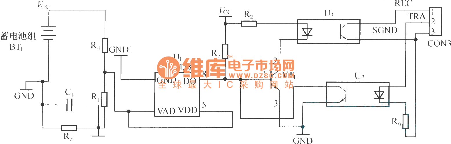 DS2438 used for measuring traction battery packs circuit - Measuring ...