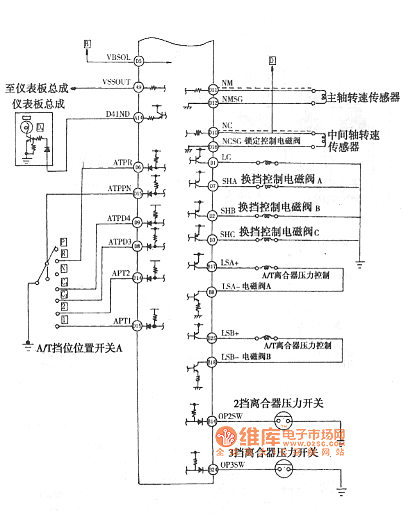 Honda Accord 4-cylinder engine control system circuit diagram
