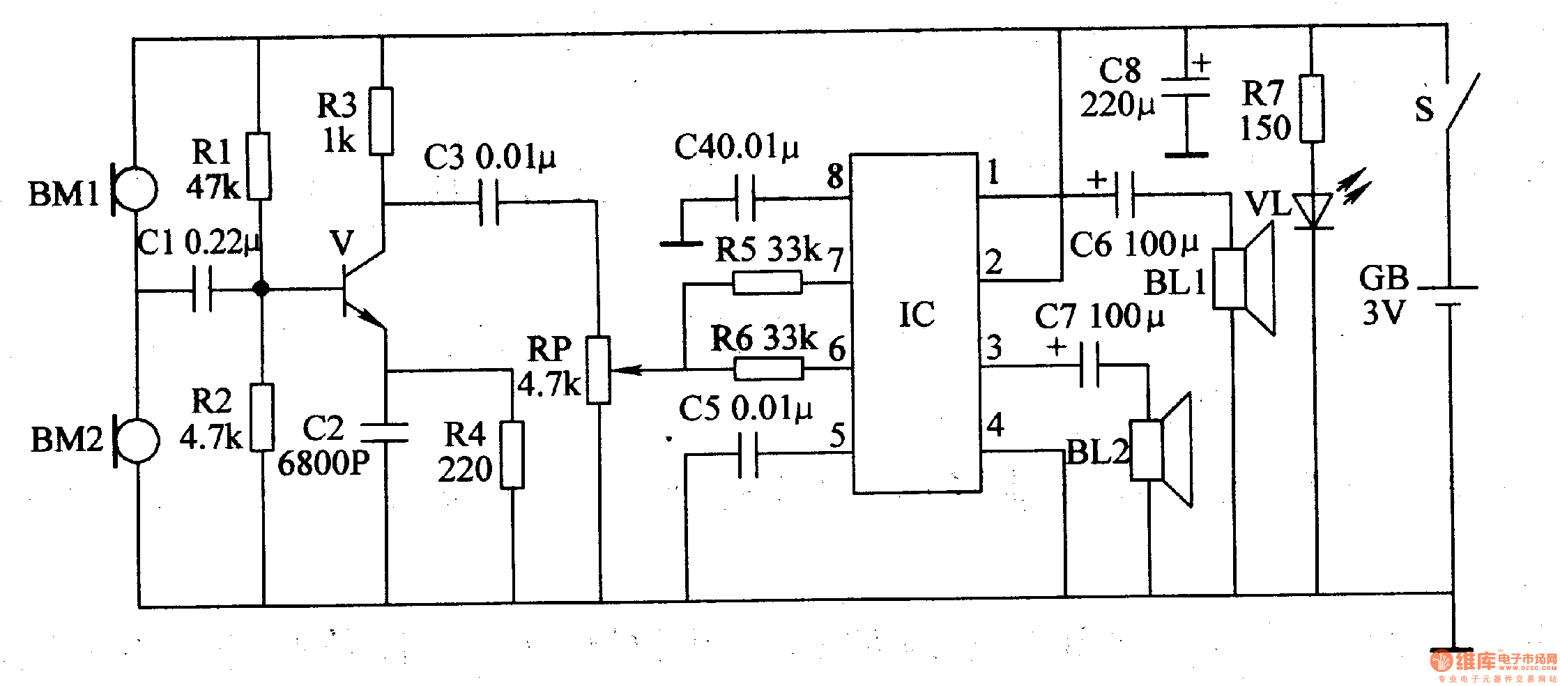 Helmets with Electronic Hearing Aids - Other_circuit - Electrical