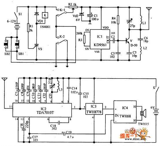 Motorcycle burglar alarm circuit diagram - Alarm_Control - Control