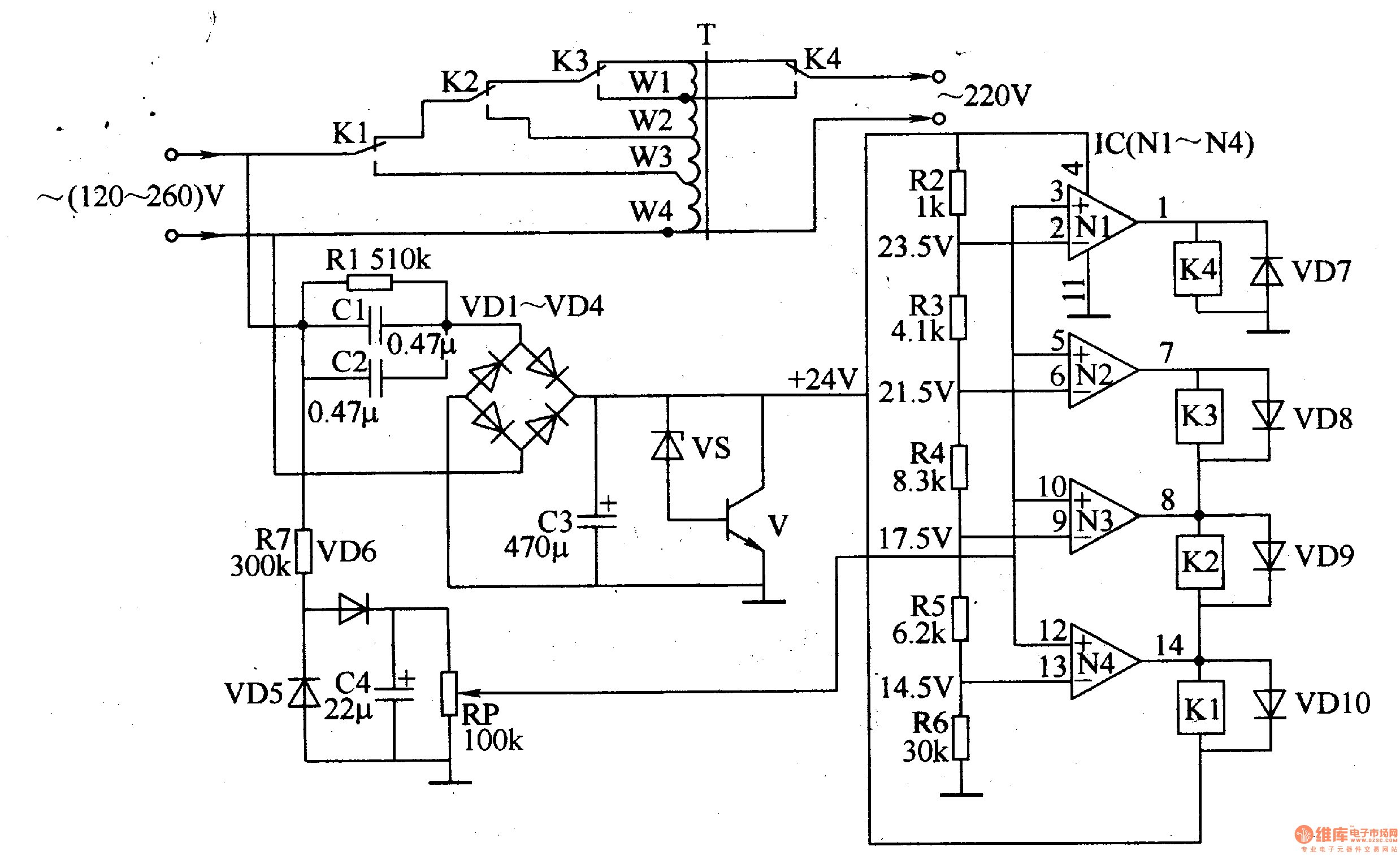 AC Voltage Regulator Three - Power_Supply_Circuit - Diagram - SeekIC.com