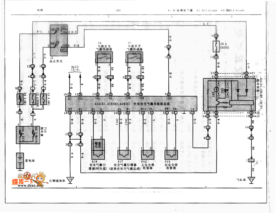 Toyota Vios airbag control circuit - 555_Circuit - Circuit ...