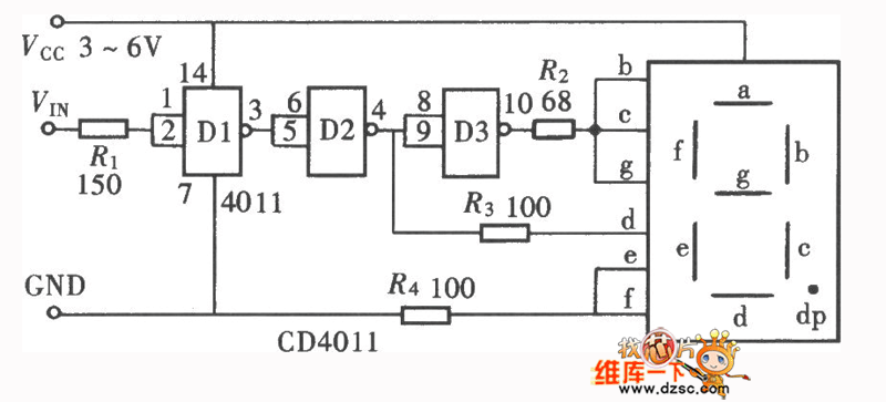 Микросхема cd4011be схема подключения