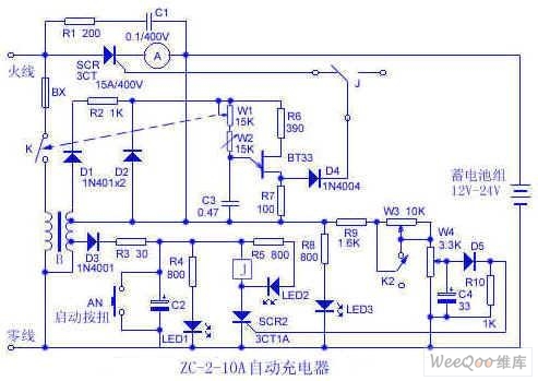 12V,24V battery automatic charger circuit - Basic_Circuit - Circuit