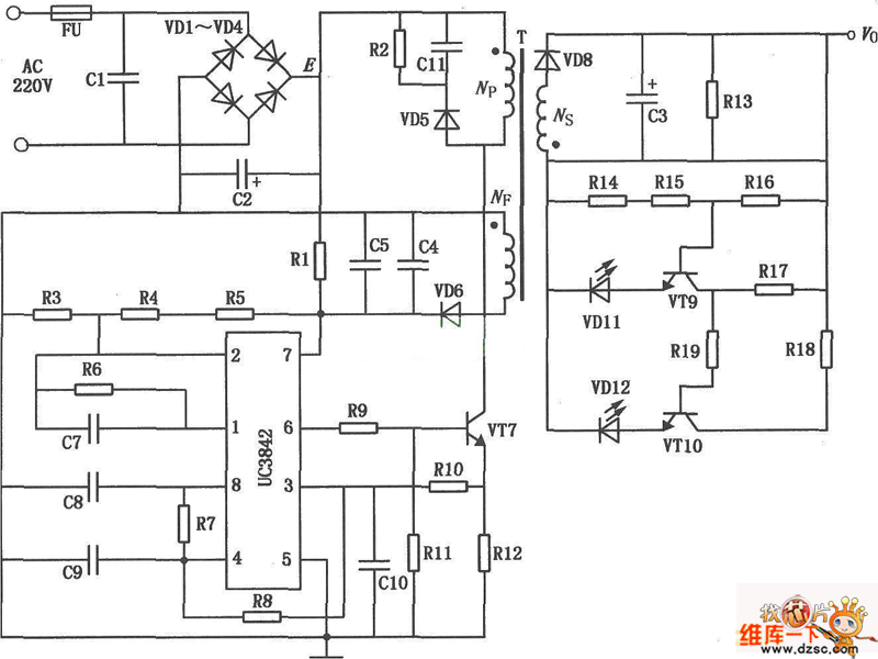 electric bicycle battery charger UC3842 circuit diagram Battery_Backup_and_Switchover_Circuit