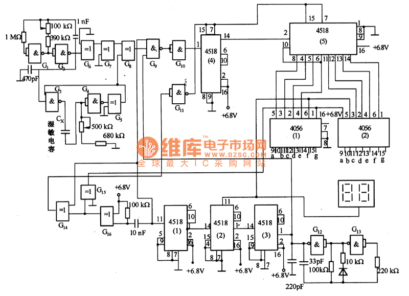 diagram of a hygrometer digit hygrometer circuit diagram composed of humidity diagram of a hygrometer digit hygrometer circuit diagram composed of humidity