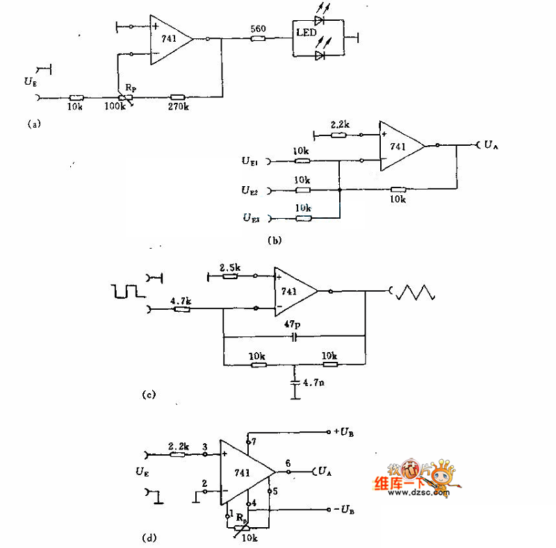 Application circuit of the op amp Control_Circuit Circuit Diagram