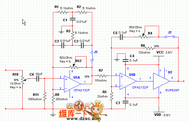 The color diagram of the headphone circuit - Audio_Circuit - Circuit