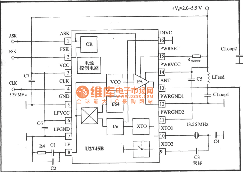 ASK/FSK 450～300MHz Emitter Circuit Diagram - Motor_Control ...
