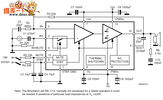 Tda7294 Subwoofer Amplifier Circuit Diagram : Simple Audio Amplifiers