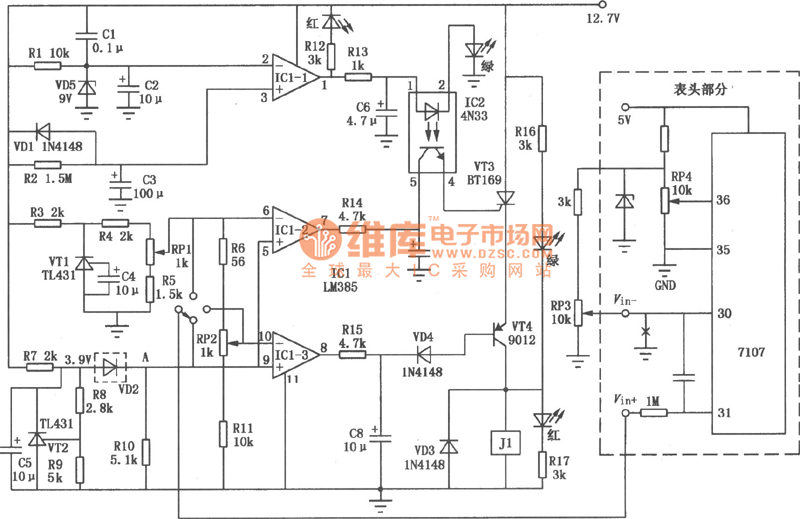 digital temperature controller circuit diagram