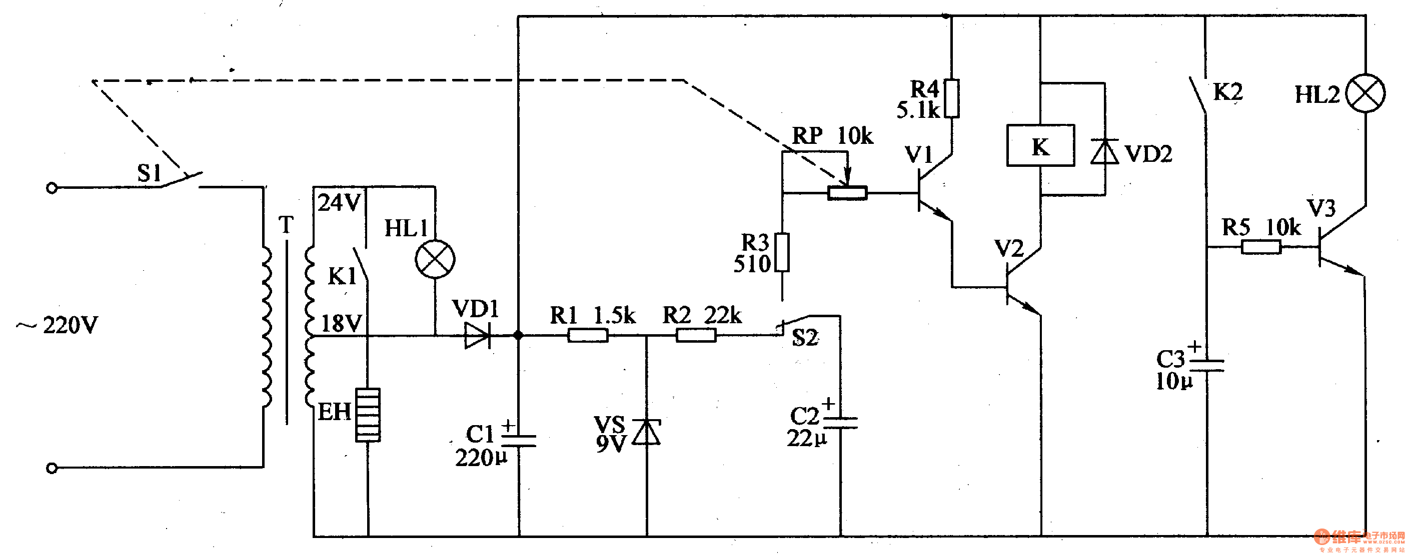 Plastic Bags Sealing Machine (3) Control_Circuit Circuit Diagram
