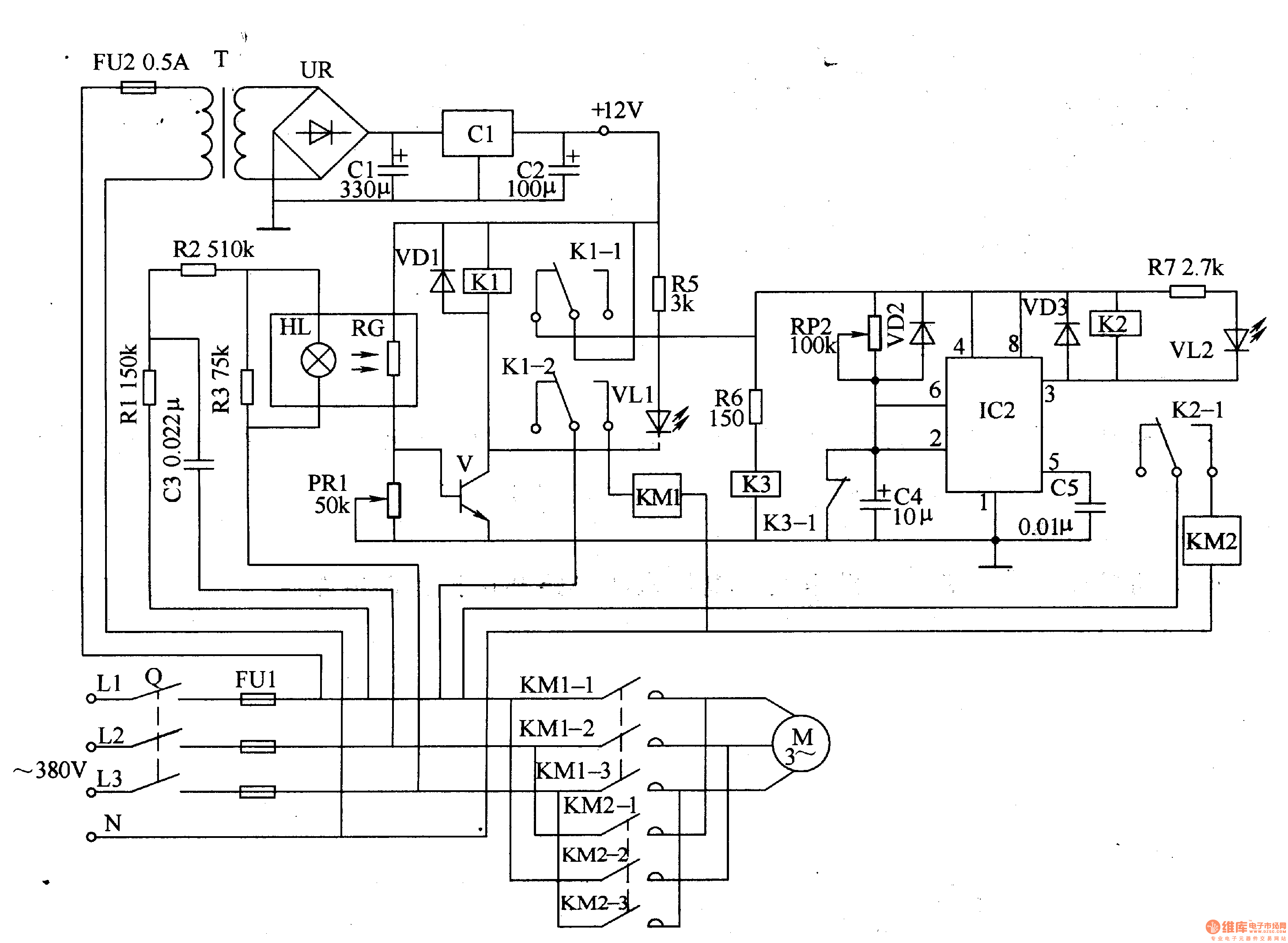 Motor protector 2 Circuit Diagram