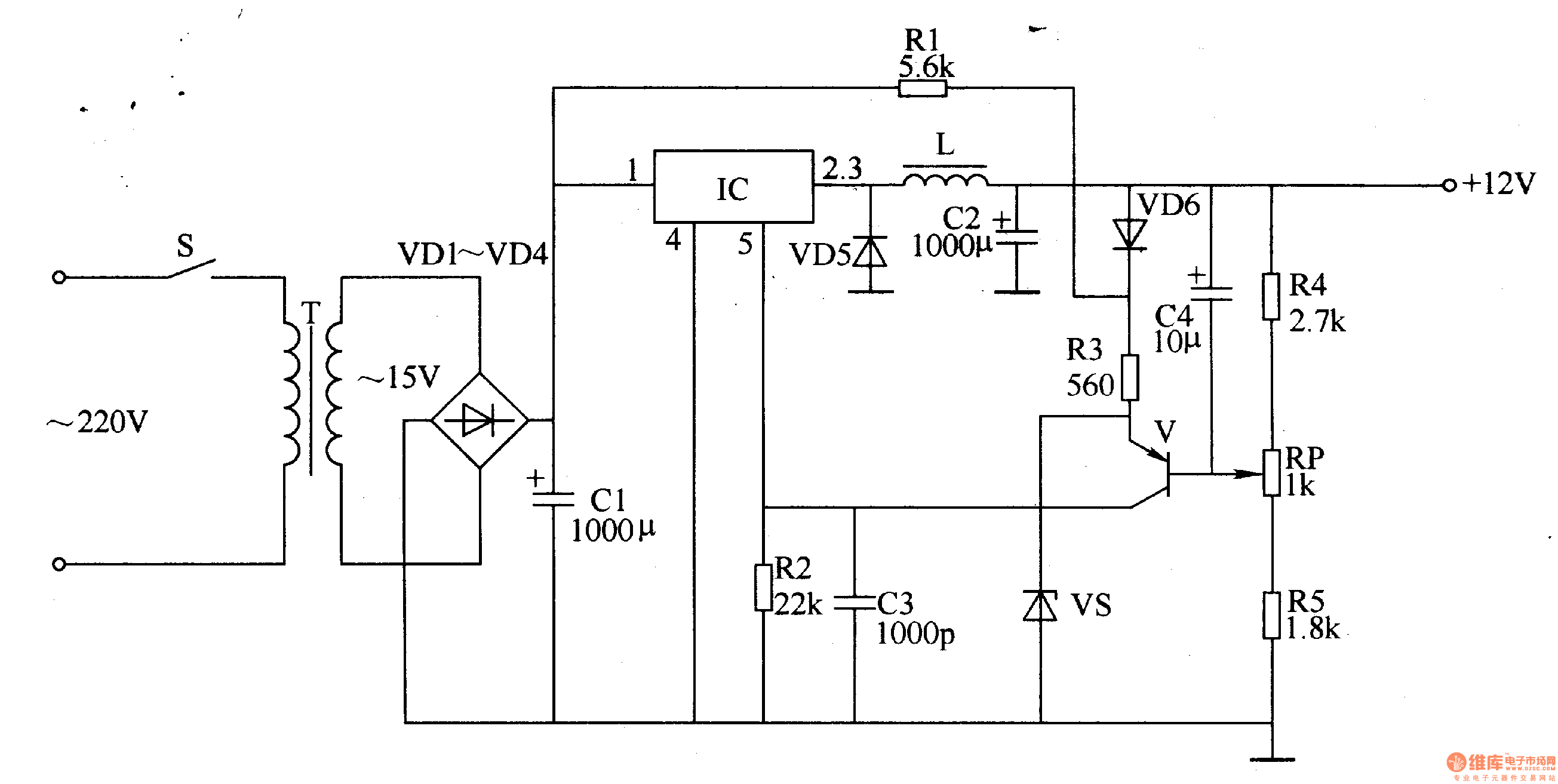 Switch D. C. Regulated Power Supply Three SwitchingRegulator_Circuit Power_Supply_Circuit