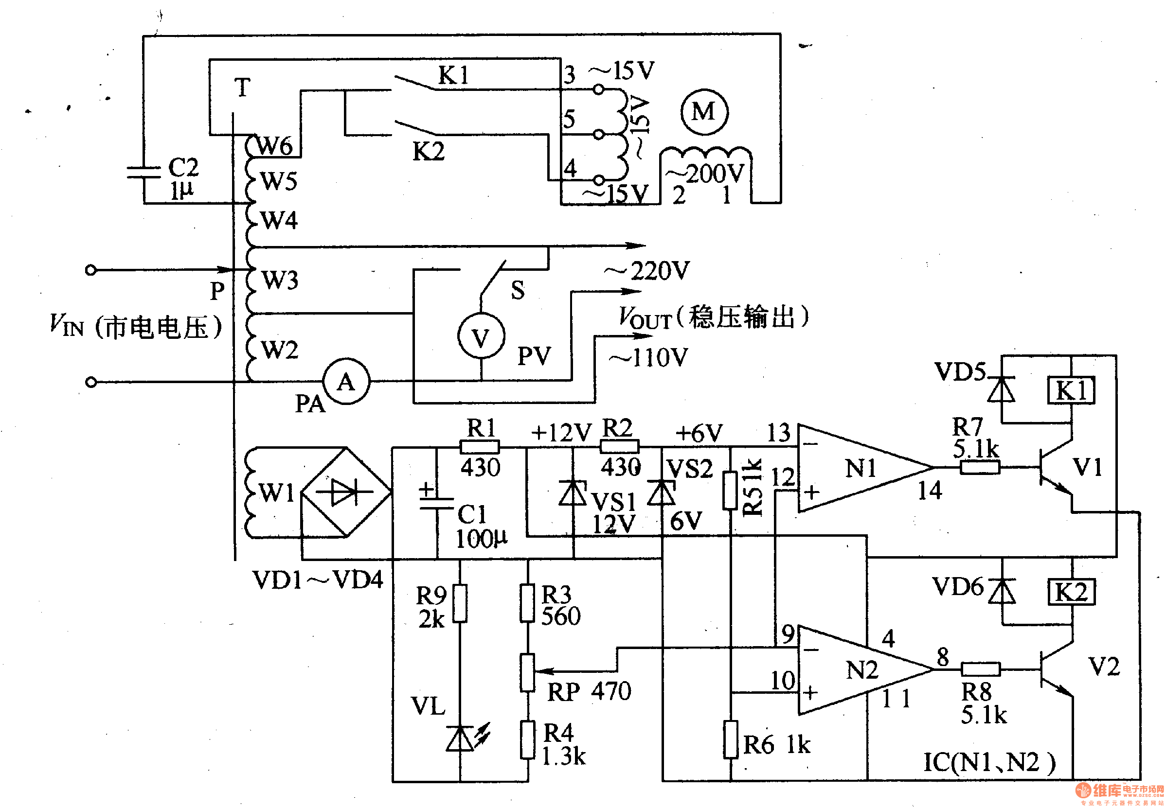 AC Voltage Regulator Thirteen - Power-Supply_Circuits-Fixed - Power