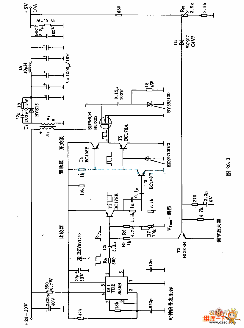 The 50w DC transformer circuit Basic_Circuit Circuit Diagram