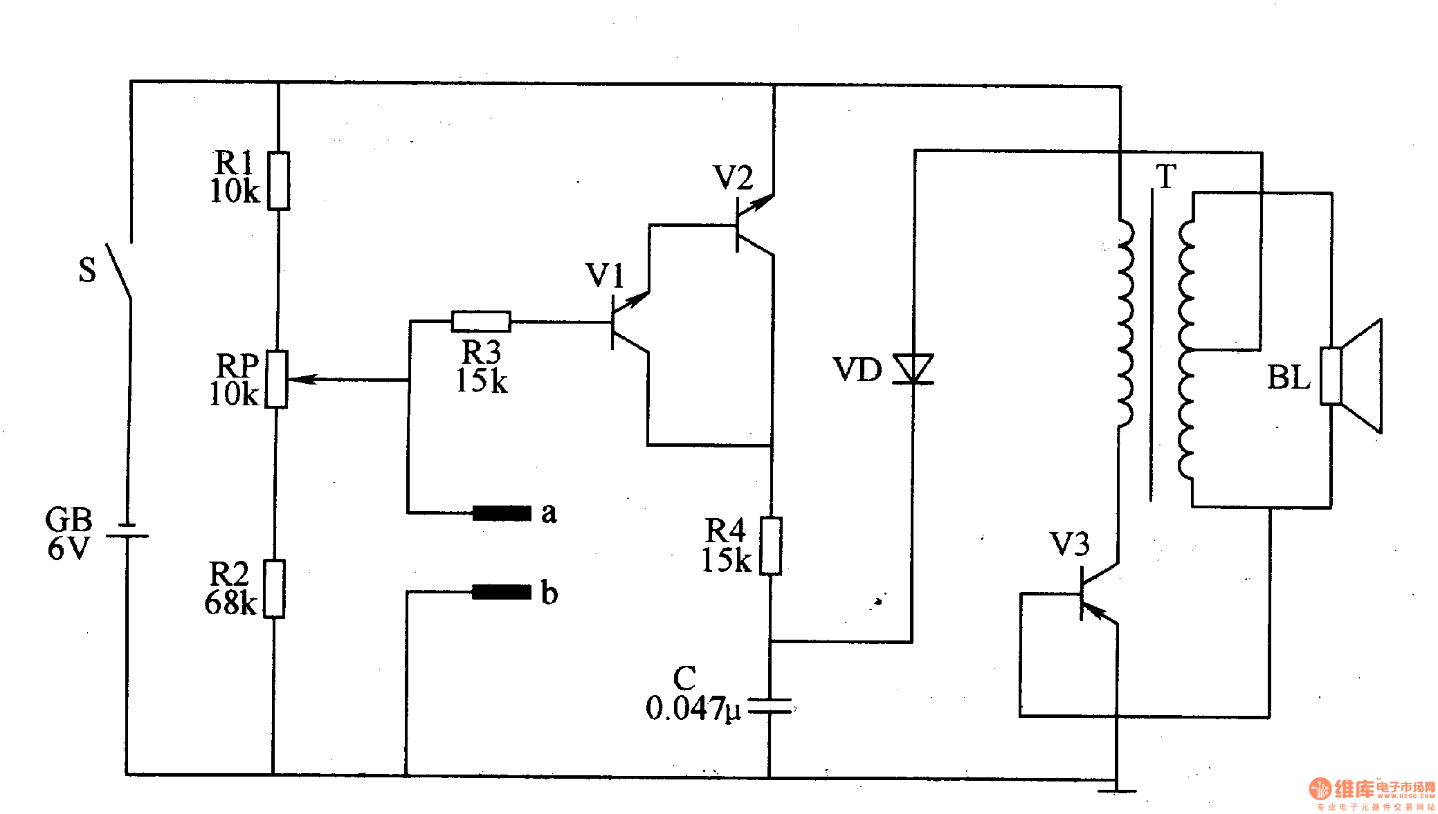 Electronic Points Probing Instrument (the 1st) Signal_Processing Circuit Diagram