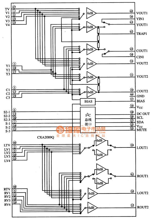 CXA2089Q MultiFunction Electronic Switch Integrated Circuit Other