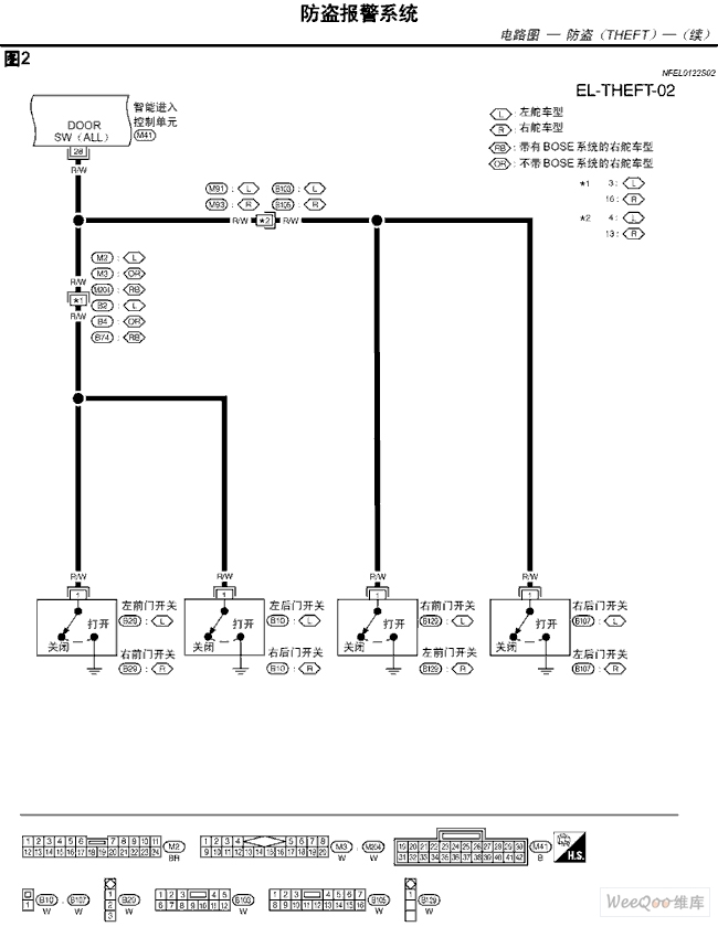 TEANA A33EL Antitheft Alarm System Circuit and Schematic Diagram Four 555_Circuit Circuit