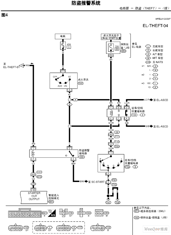 TEANA A33EL Antitheft Alarm System Circuit and Schematic Diagram Six 555_Circuit Circuit