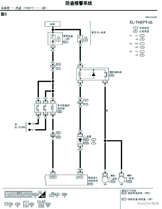 TEANA A33EL Antitheft Alarm System Circuit and Schematic Diagram Seven 555_Circuit Circuit