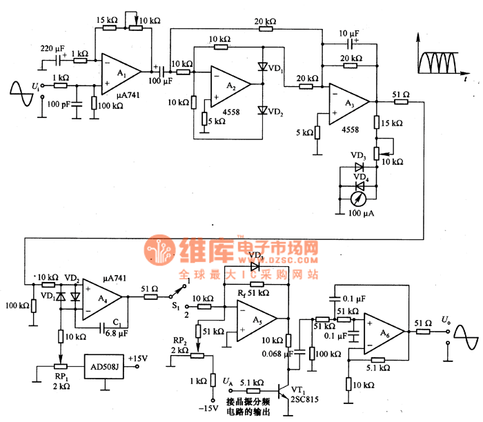 The oscillation circuit with automatic gain control (AGC) Electrical