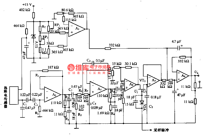 The infrared temperature control circuit composed of heat releasing