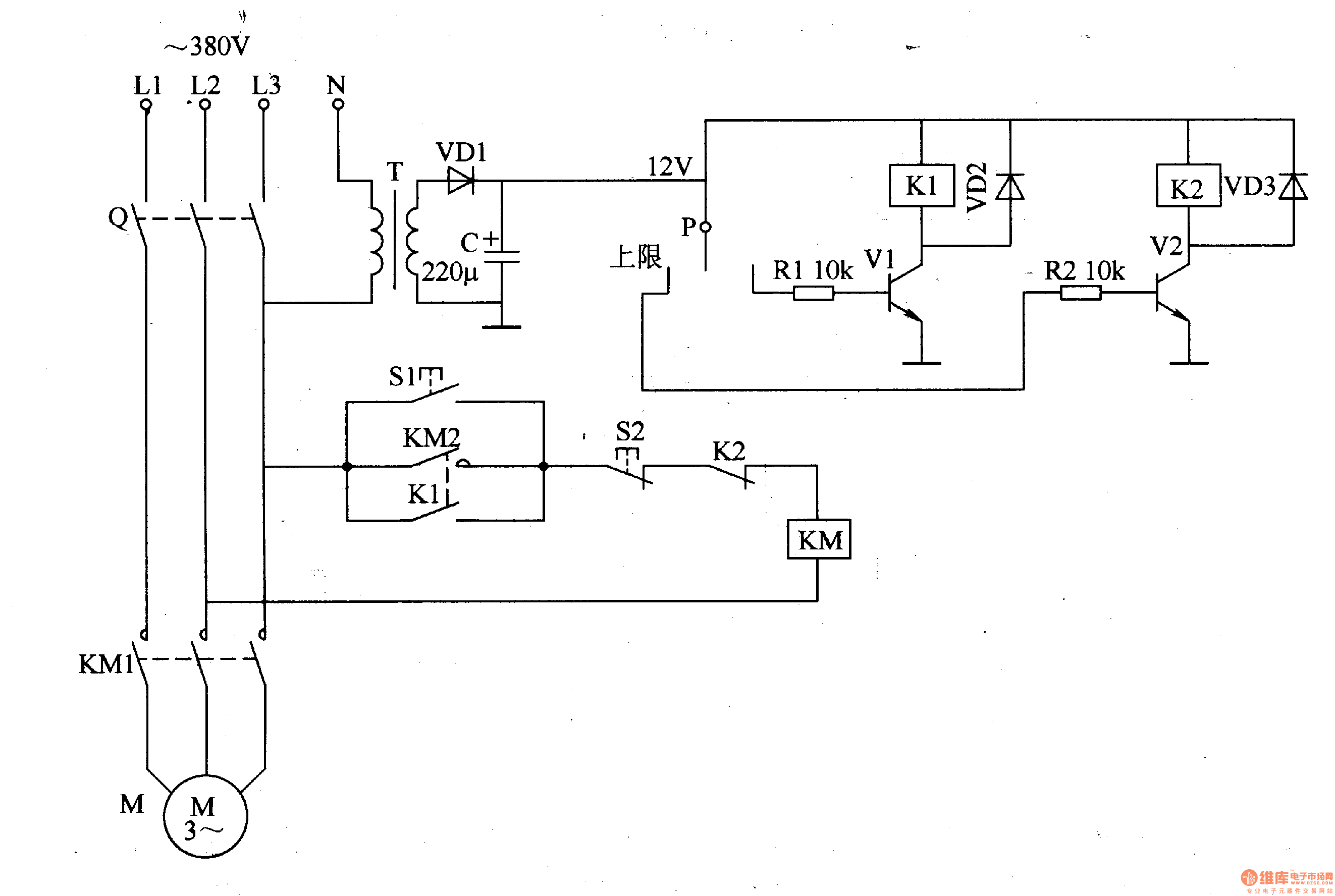 The electric air pressure switch - Control_Circuit - Circuit Diagram