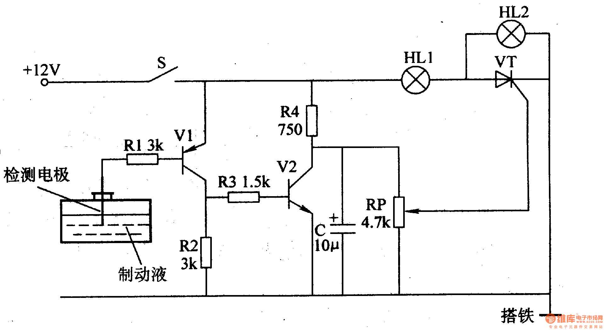 Brake Fluid Level Sensor Wiring Diagram - Doearth