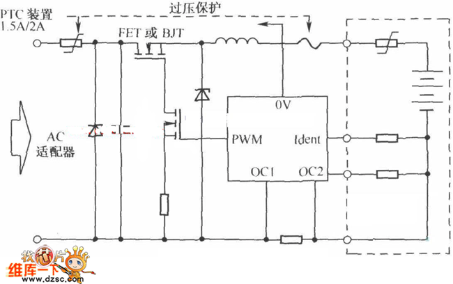 Overvoltage charging protection circuit Circuit Diagram