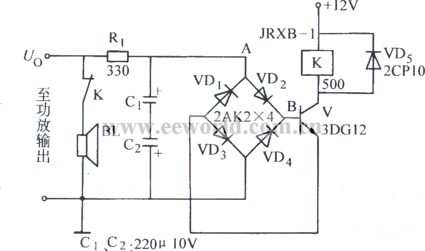 bridge and pick-up type speaker protection circuit - Relay_Control