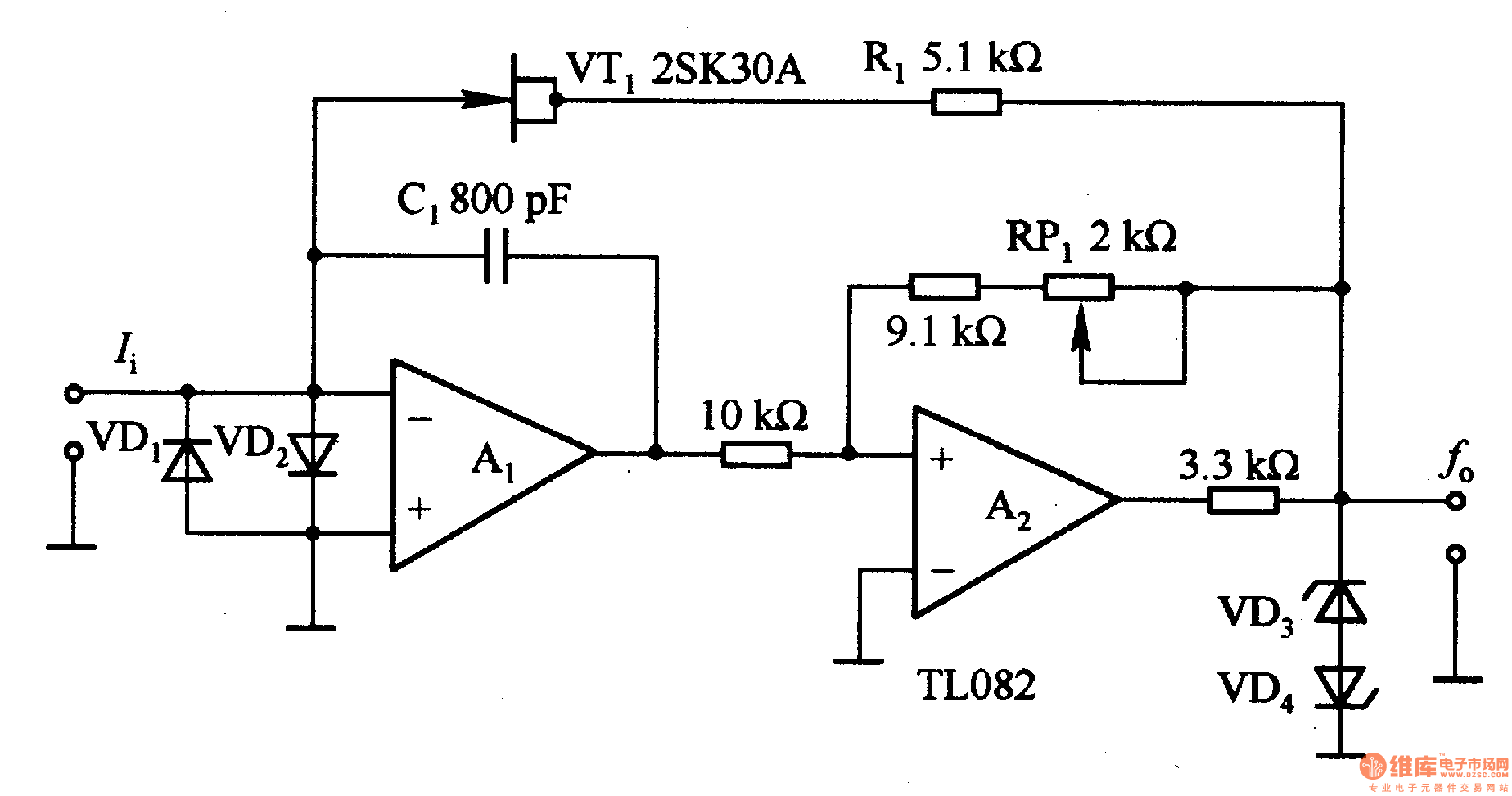 Current To Frequency Converter Circuit Diagram
