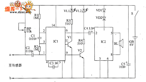 Bearing fault detector circuit diagram 2 - Measuring_and_Test_Circuit
