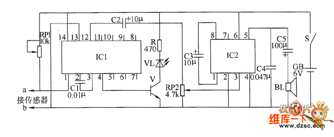 Bearing fault detector circuit diagram 1 - Measuring_and_Test_Circuit