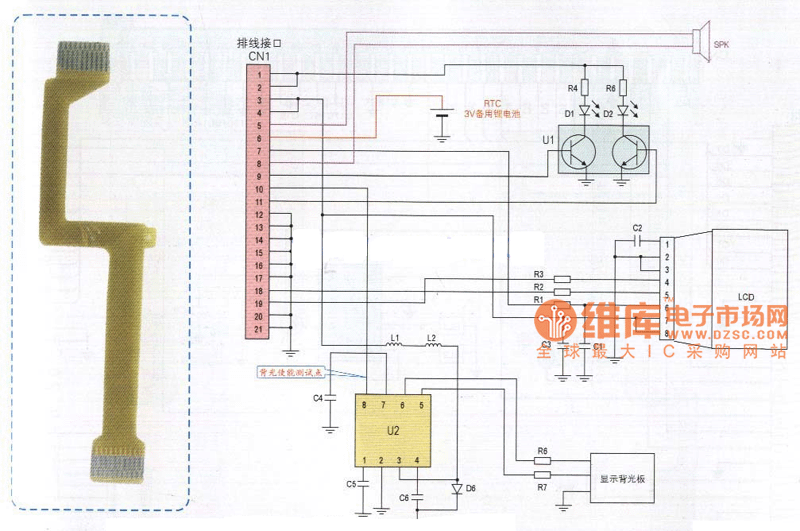 Konka 7388 Cell Phone Cable Schematic Circuit Diagram