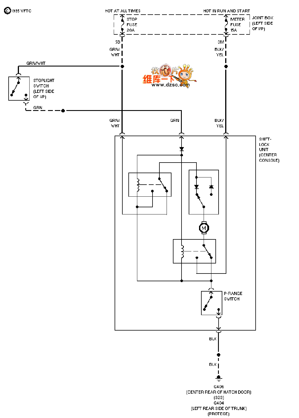 Mazda Shift Interlock Circuit Diagram - Automotive Circuit - Circuit Diagram
