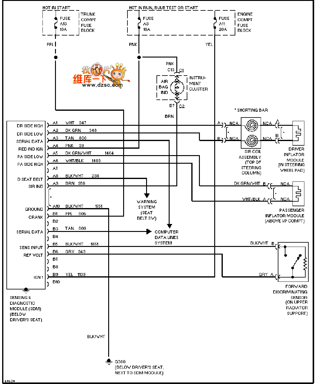 Cadillac seat safety system circuit diagram Automotive_Circuit