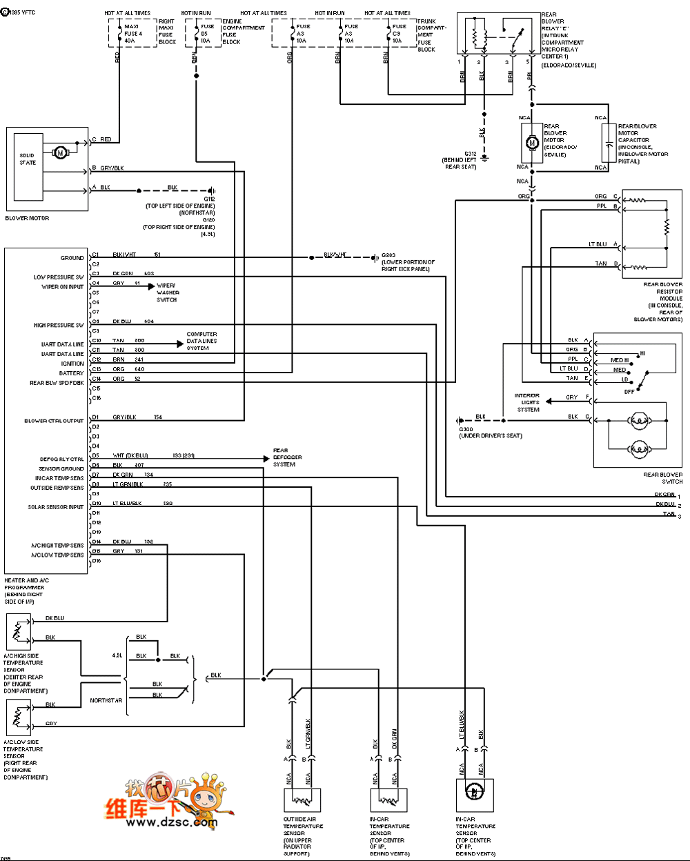 Cadillac air-conditioning circuit diagram - Automotive_Circuit