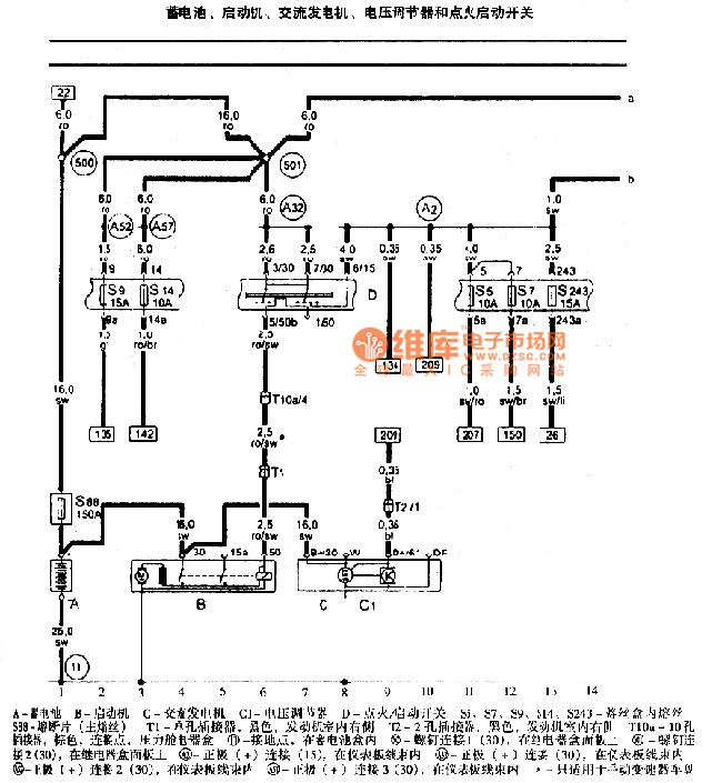 Audi A4 3.0L Engine Circuit - Automotive_Circuit - Circuit Diagram