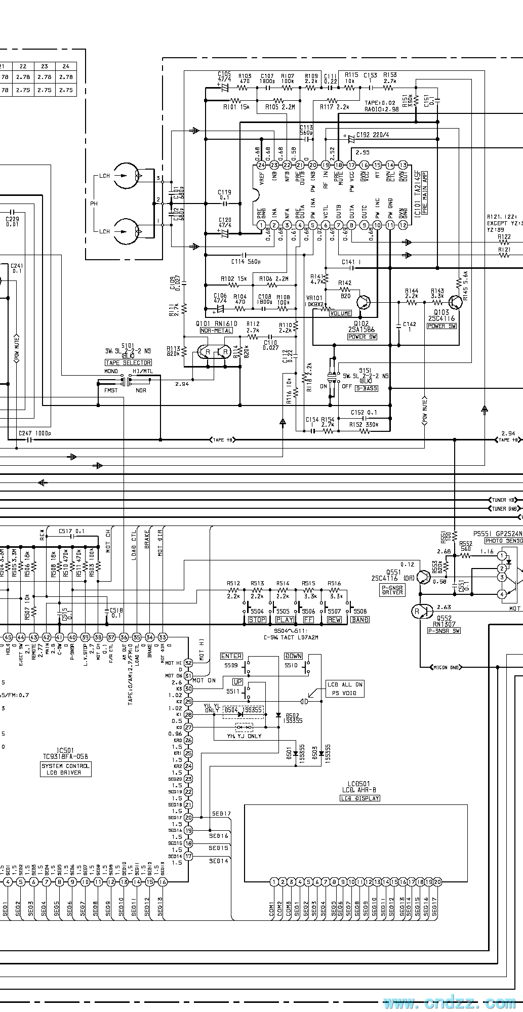 Samsung CE959 microwave circuit Basic_Circuit Circuit Diagram