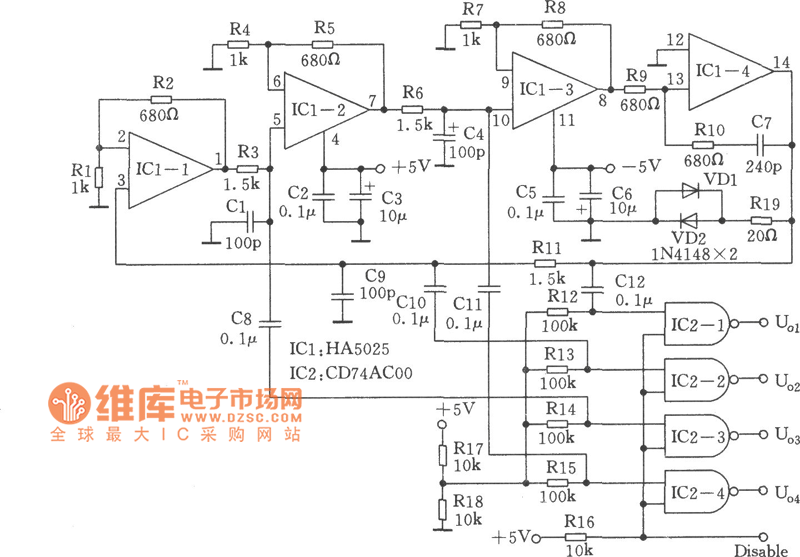 Highperformance quadrature sine wave type oscillator circuit Basic_Circuit Circuit Diagram