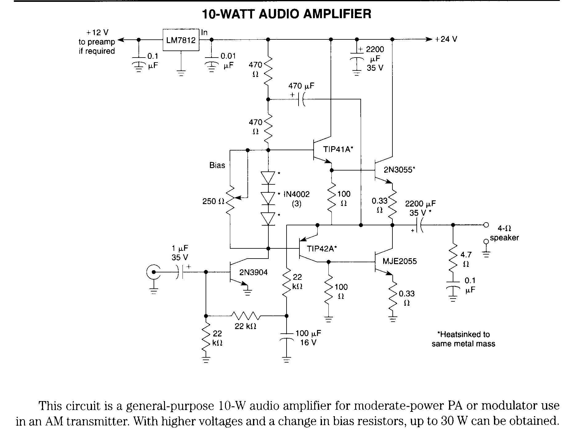 audio amplifier circuit
