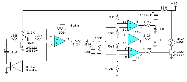 LM324 op-amp - Amplifier_Circuit - Circuit Diagram ...